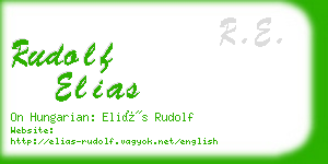 rudolf elias business card